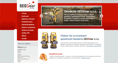 Desktop Screenshot of geosmar.cz